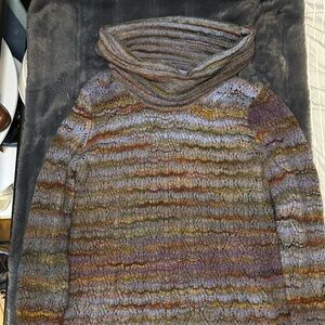 Royal Robbins Women’s Multicolor Knit Cowl Neck Sweater